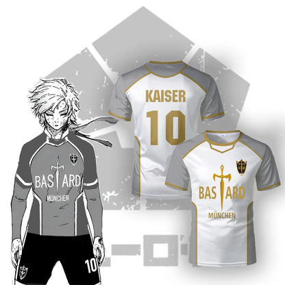Blue Lock-Inspired Bastard München Jersey (White)